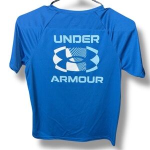Under Armour Blue T-Shirt youth medium EUC